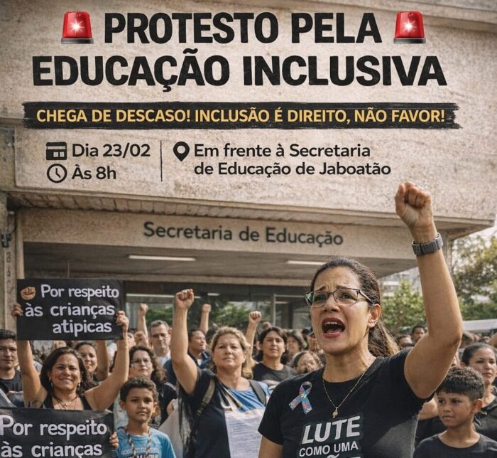 Mães atípicas de Jaboatão protestam contra falta de apoio escolar e denunciam exclusão