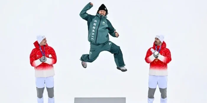 Orgulho nacional: Lucas Pinheiro conquista ouro histórico na Olimpíada de Inverno